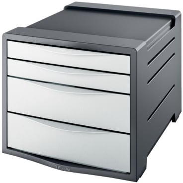 Esselte Schubladenbox Europost, 4 Schubladen, antrazit/weiß (EAN: 4049793026695)