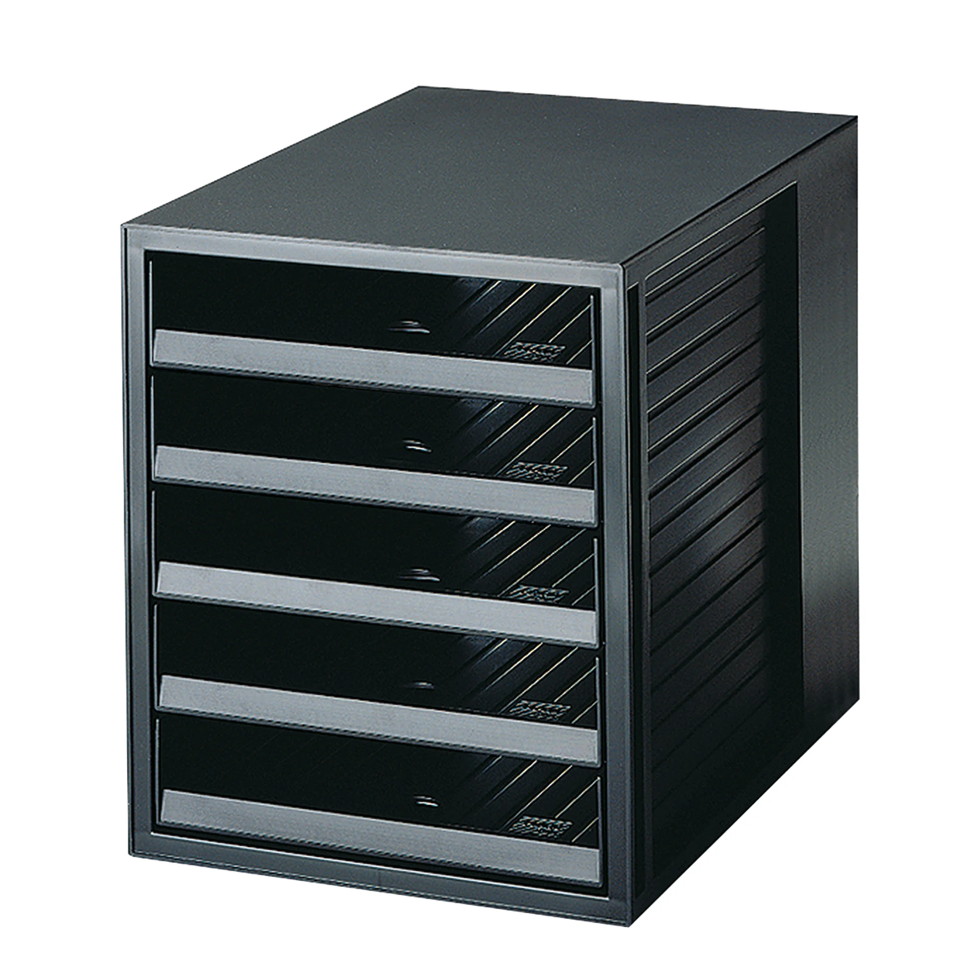 HAN Schubladenbox SCHRANK-SET KARMA, 5 offene Schübe,schwarz (EAN: 4012473140820)