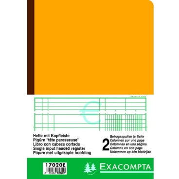 EXACOMPTA Spaltenbuch DIN A4, 2 Spalten je Seite (EAN: 3130632170202)