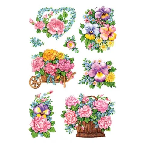 HERMA Sticker DECOR "Nostalgische Blumentöpfe" (EAN: 4008705033541)