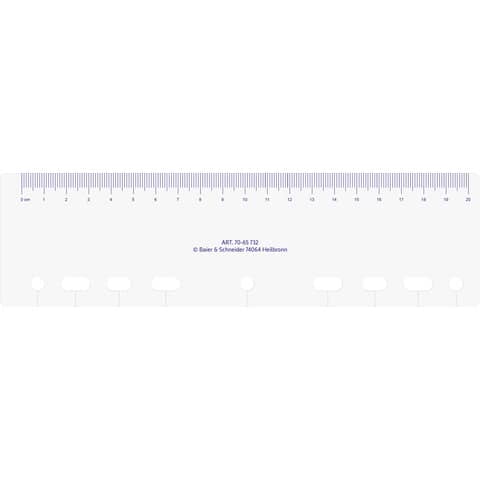 rido idé Kalender-Einlage "Lineal", transparent (EAN: 4003273717046)