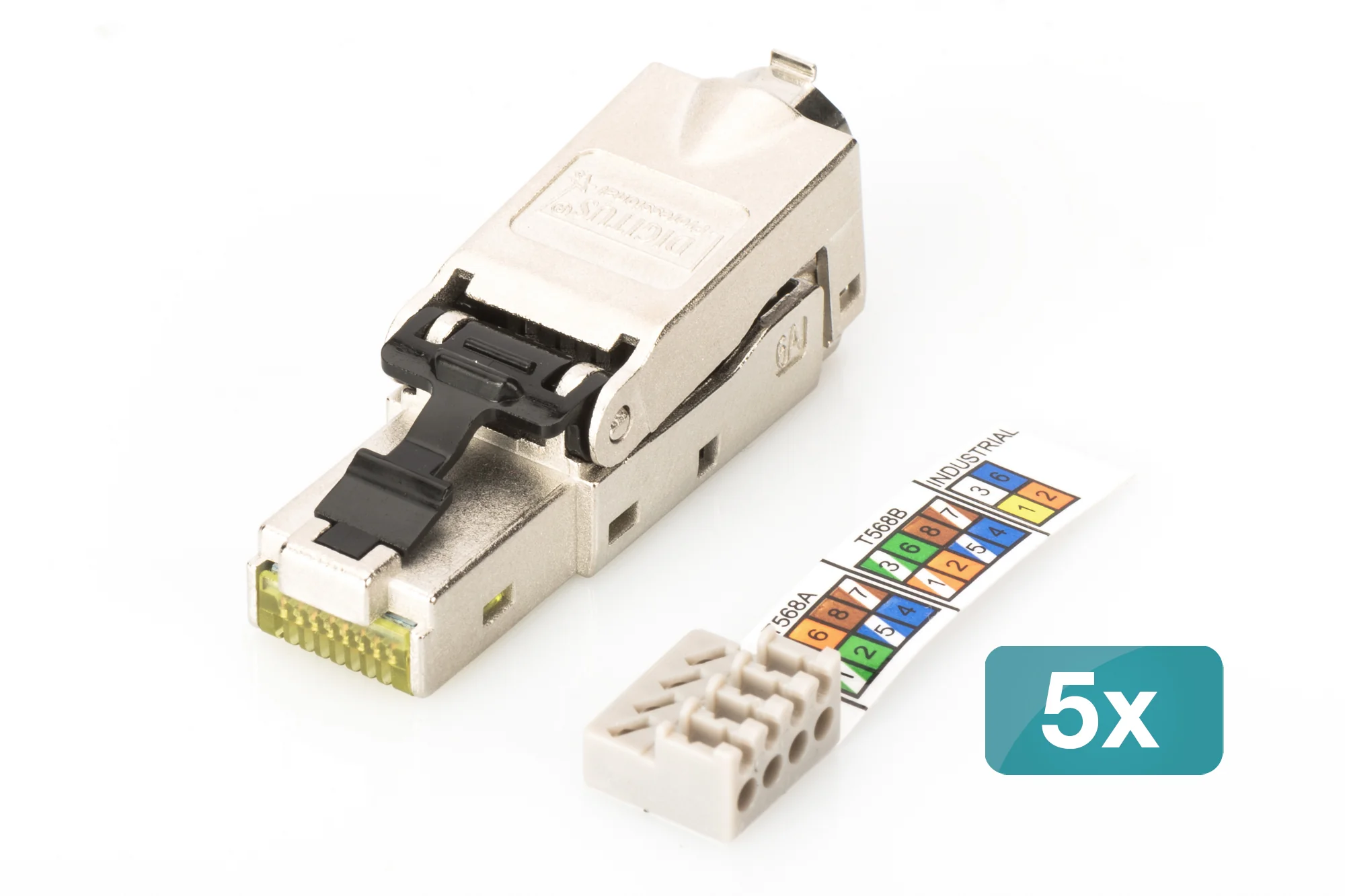 DIGITUS Feldstecker Kat. 6A, STP mit Staubschutzkappe (EAN: 4016032495109)