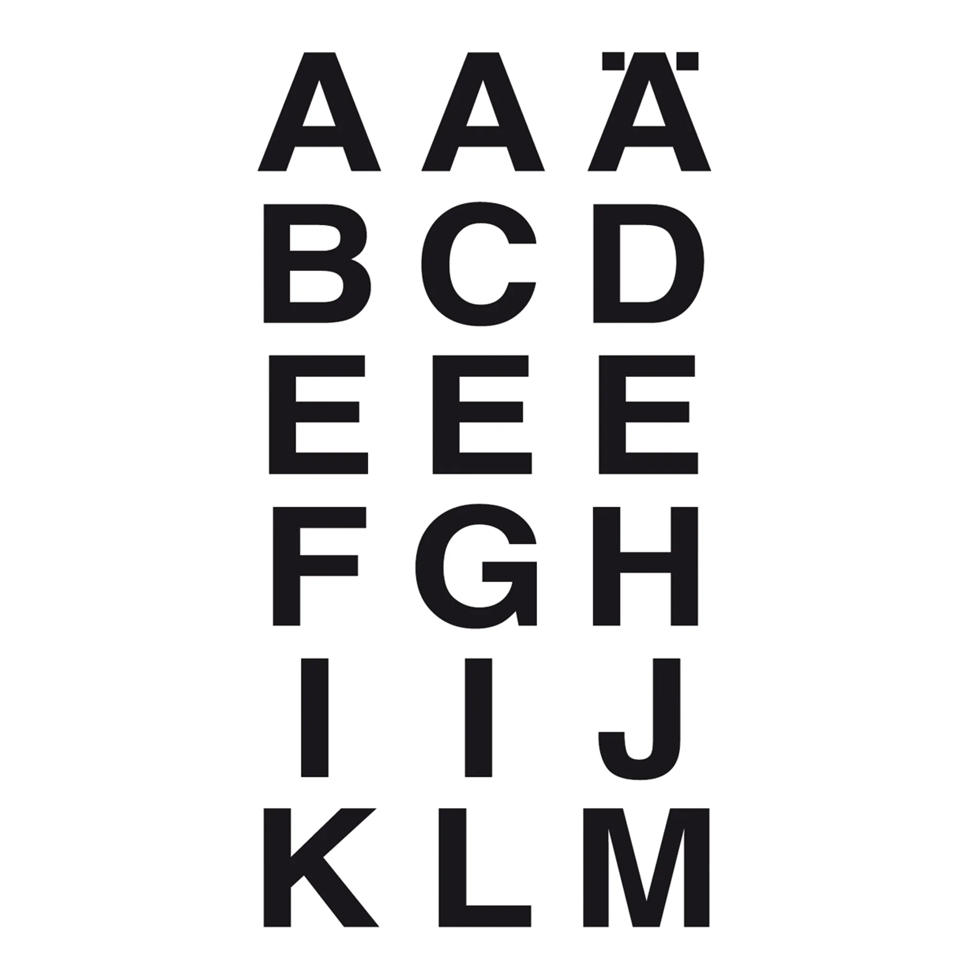 HERMA Buchstaben-Sticker A-Z, Folie schwarz, 20 x 20 mm (EAN: 4008705041355)