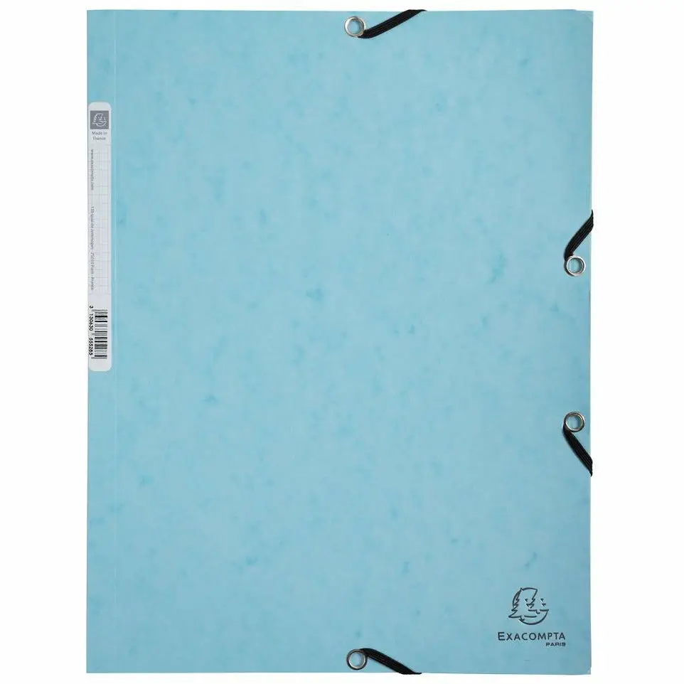 EXACOMPTA Eckspannermappe Aquarel, A4, Karton, pastellblau (EAN: 3130630555285)