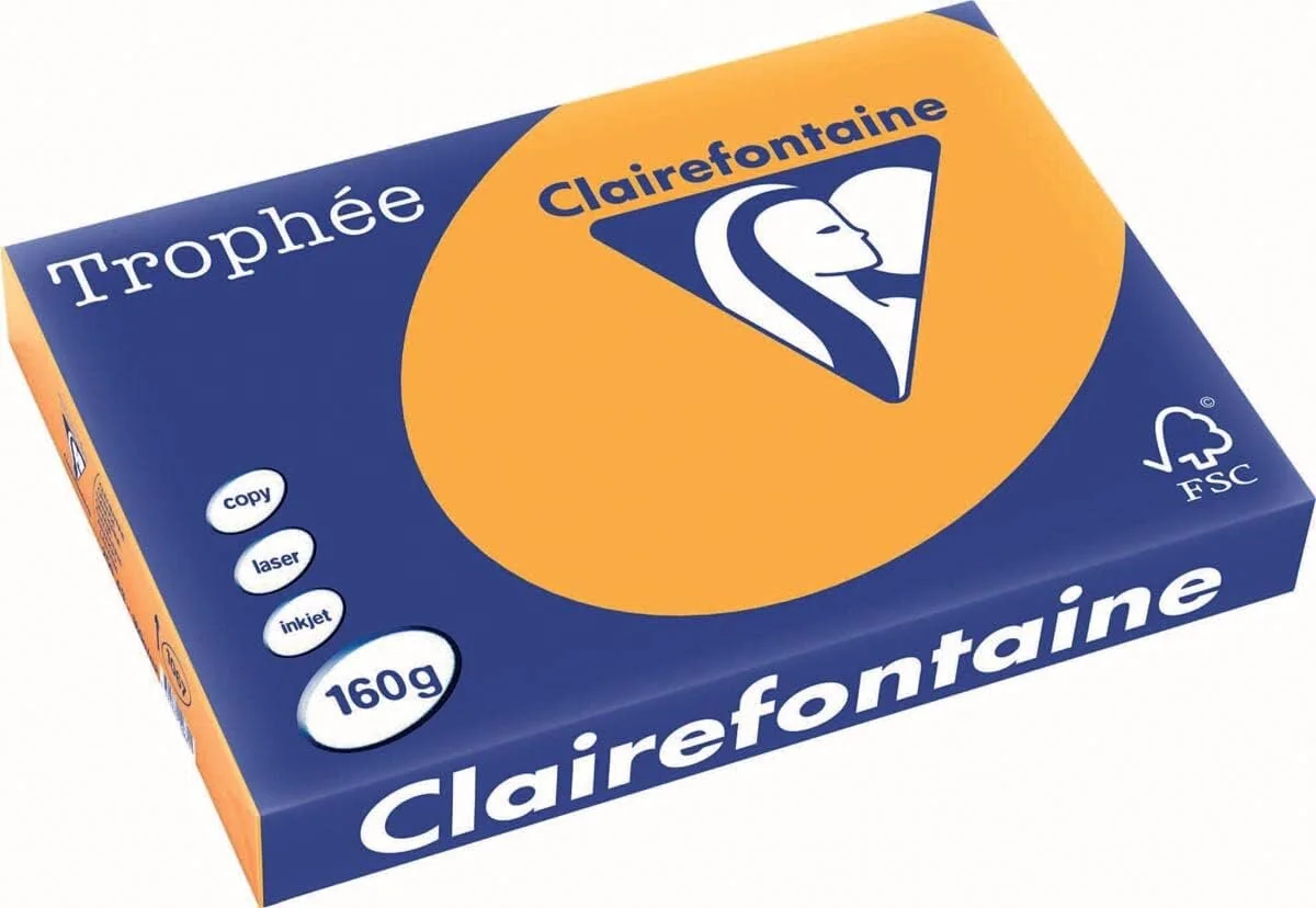 Clairefontaine Multifunktionspapier Trophée, A3, mandarine (EAN: 3329680106701)