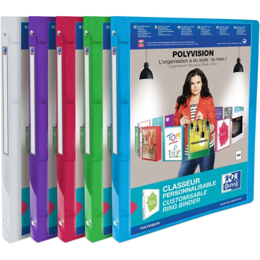 Oxford Präsentations-Ringbuch POLYVISION, 20 mm, sortiert (EAN: 3045059590345)