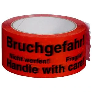 SMARTBOXPRO Signalklebeband "Bruchgefahr!", rot, aus PP (EAN: 4250414116354)
