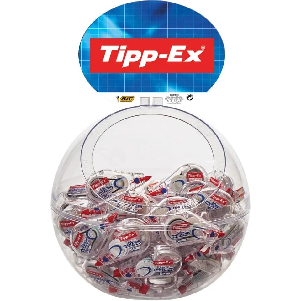 Tipp-Ex Korrekturroller Mini Pocket Mouse, 60er Bonboniere (EAN: 3086123424951)