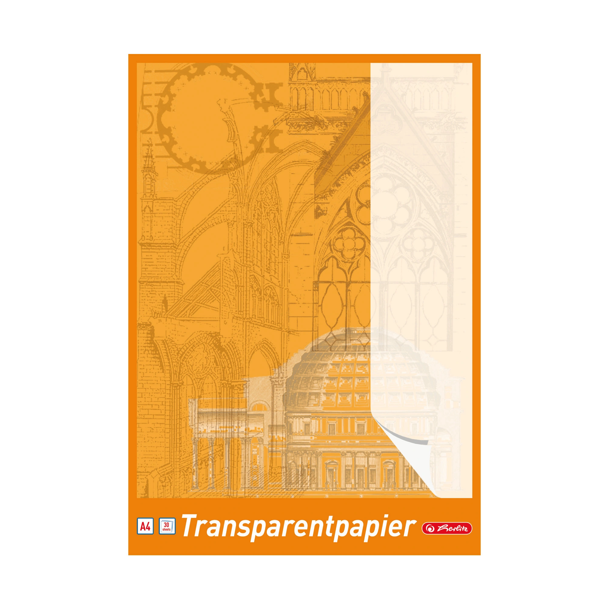 herlitz Transparentpapierblock DIN A4, 65 g/qm, weiß (EAN: 4008110696409)