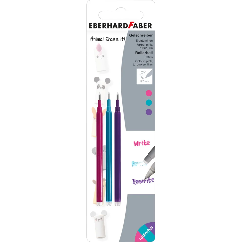 EBERHARD FABER Ersatzminen für Gelschreiber Animal Erase it! (EAN: 4087205821544)