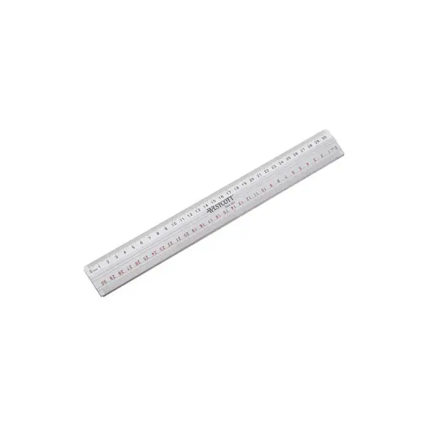 WESTCOTT Schneidelineal, Länge: 300 mm, aus Aluminium (EAN: 4027521101128)