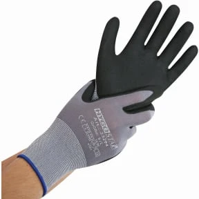 HYGOSTAR Feinstrickhandschuh Ergo Flex, XL, grau/schwarz (EAN: 4015544332933)