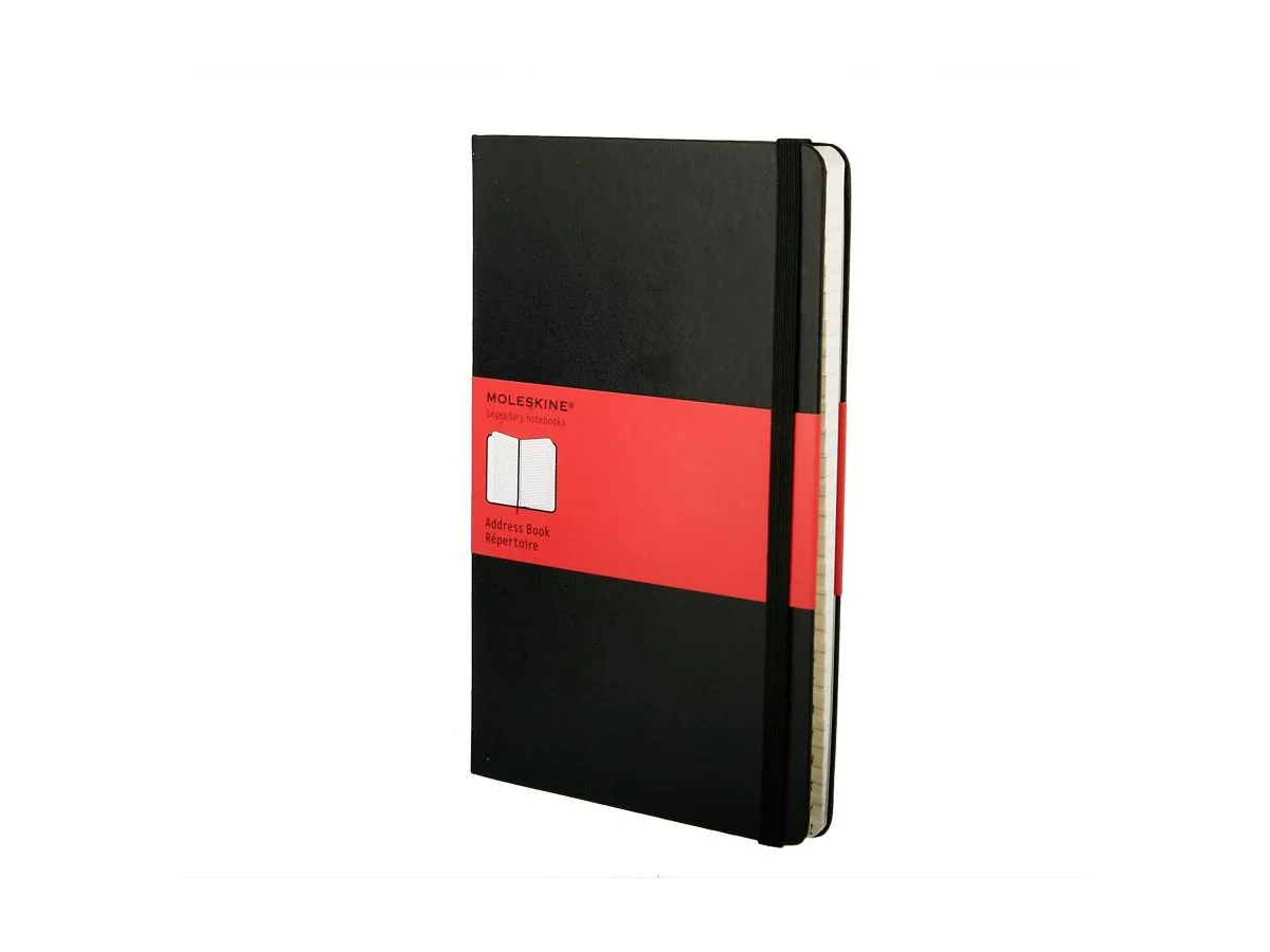 MOLESKINE Adressbuch, L/A5, liniert, Hardcover, schwarz (EAN: 9788883701658)