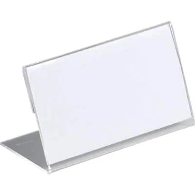 DURABLE Tisch-Namensschild, L-Form, aus Acryl, transparent (EAN: 4005546805511)