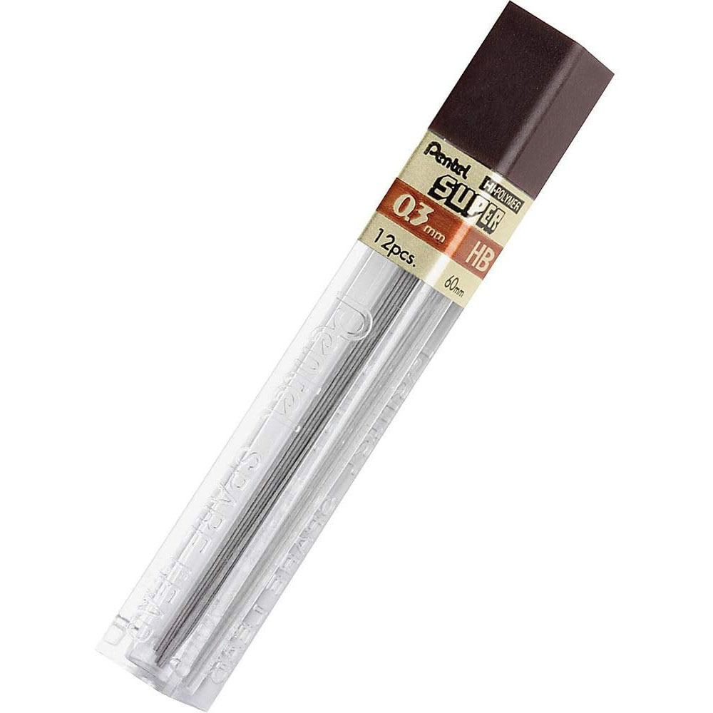 Pentel Druckbleistift-Mine SUPER, Härtegrad: HB (EAN: 3474370300829)