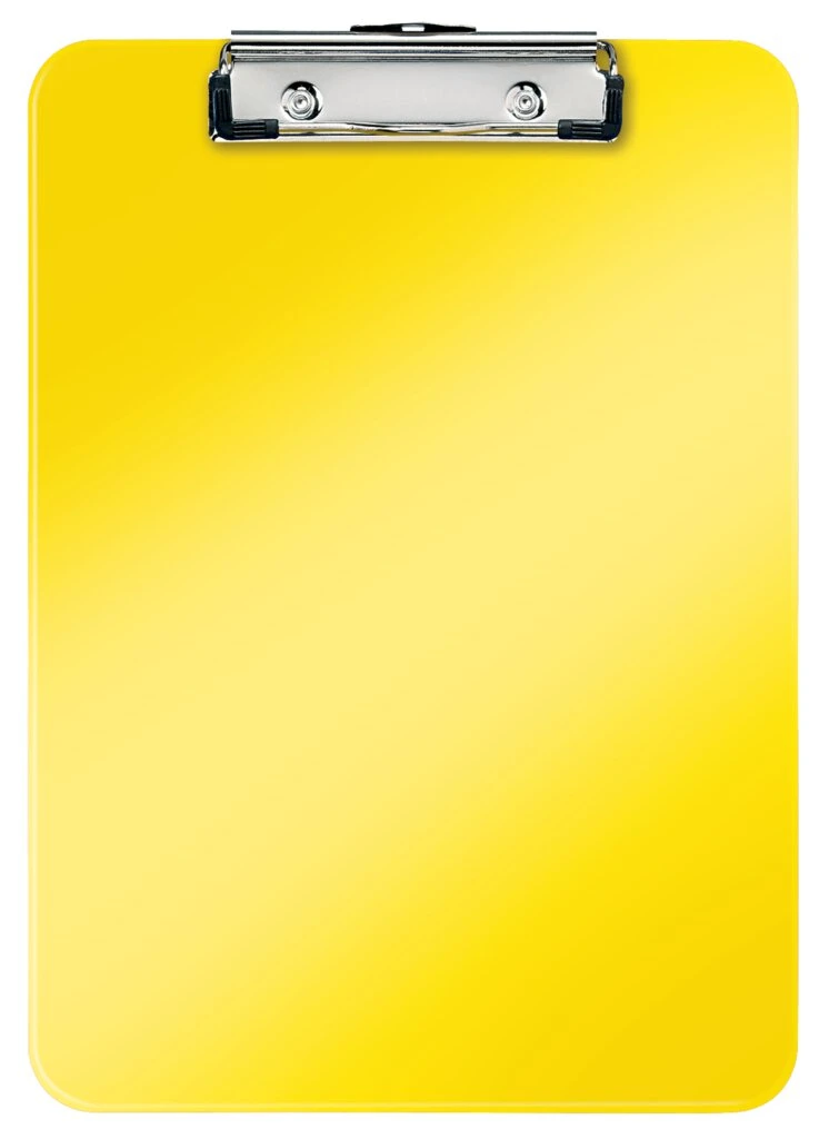 LEITZ Klemmbrett WOW, DIN A4, Polystyrol, gelb (EAN: 4002432120611)