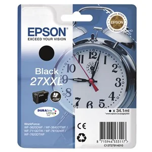 EPSON Tinte N.27XXL für EPSON Workforce 3620DWF, schwarz HC (EAN: 8715946533117)