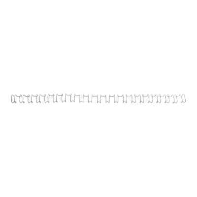 GBC Drahtbinderücken WireBind, A4, 21 Ringe, 12 mm, silber (EAN: 0013465161230)