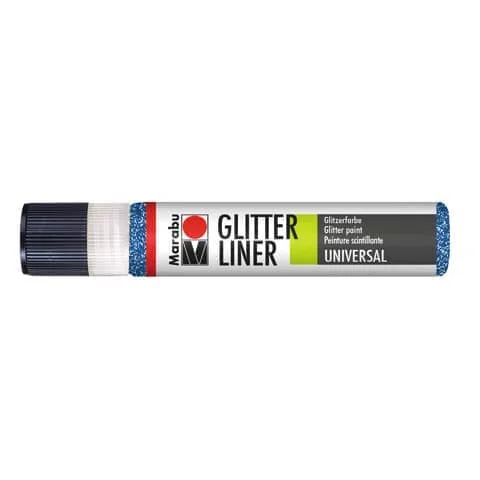 Marabu Effektfarbe "Glitter-Liner", glitter-saphir, 25 ml (EAN: 4007751198136)