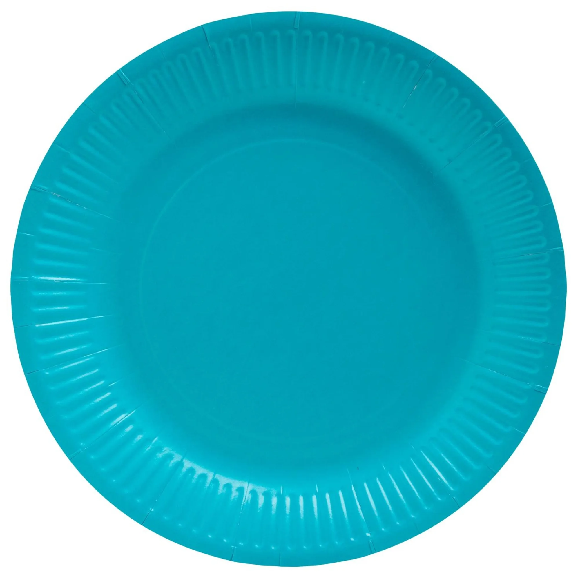 PROnappe Papp-Teller, rund, 230 mm, türkisblau (EAN: 3281510792167)