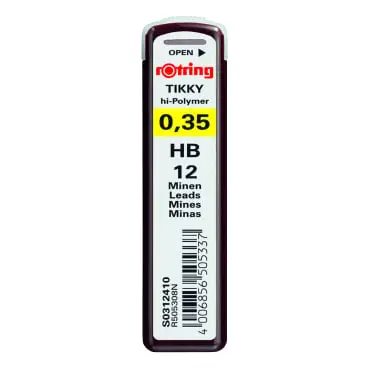 rotring Druckbleistift-Minen Tikky 0,35 mm, Härtegrad: HB (EAN: 4006856505337)