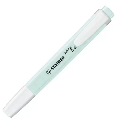 STABILO Textmarker swing cool Pastel Edition, pastelltürkis (EAN: 4006381518581)