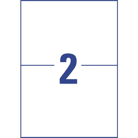 AVERY Zweckform Universal-Etiketten, 210 x 148 mm, weiß (EAN: 4004182433386)