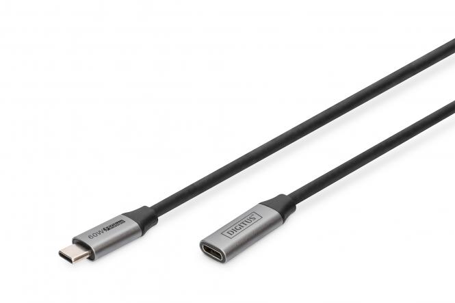 DIGITUS USB 3.0 Gen.1 Verlängerungskabel, USB-C, 1,0 m (EAN: 4016032481188)