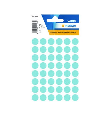 HERMA Markierungspunkte, Durchmesser: 13 mm, blau (EAN: 4008705018630)