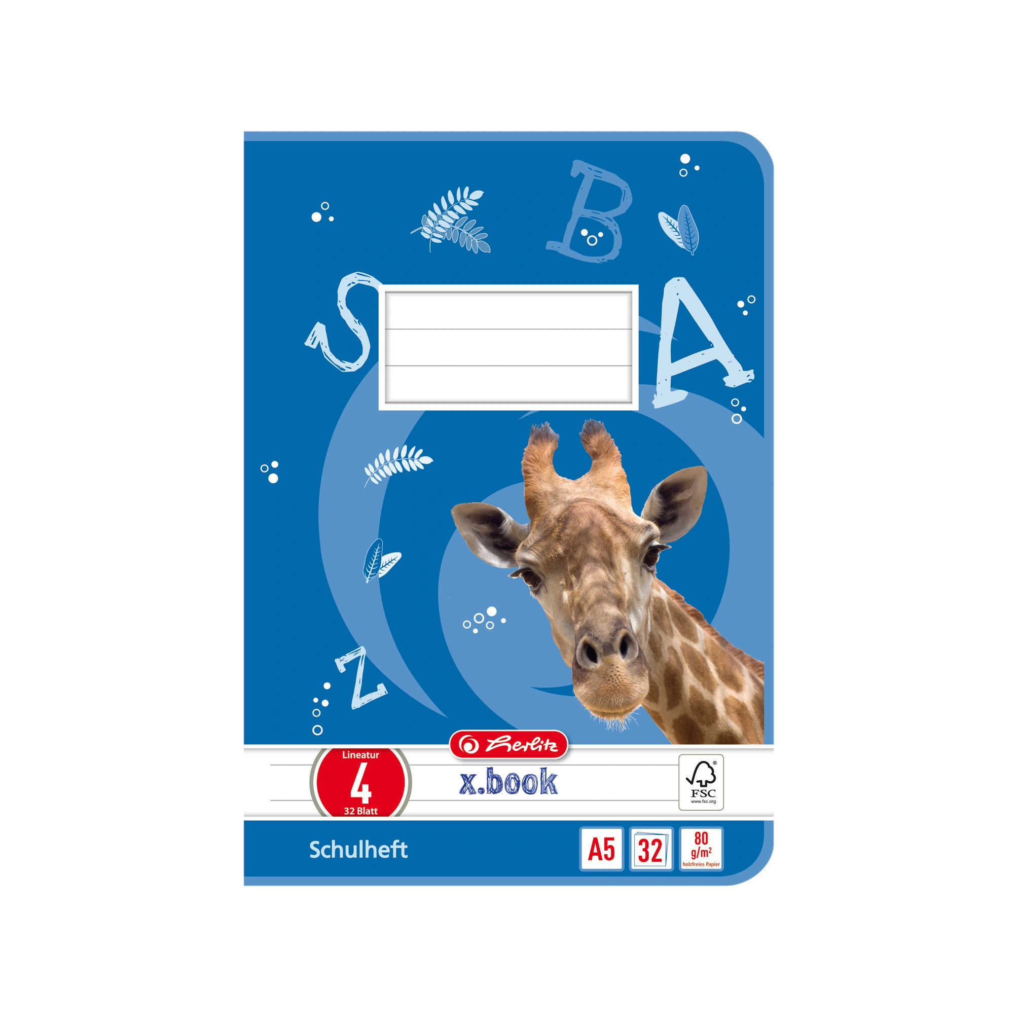 herlitz Schulheft x.book, DIN A5, Lineatur 4 / liniert (EAN: 4008110340043)