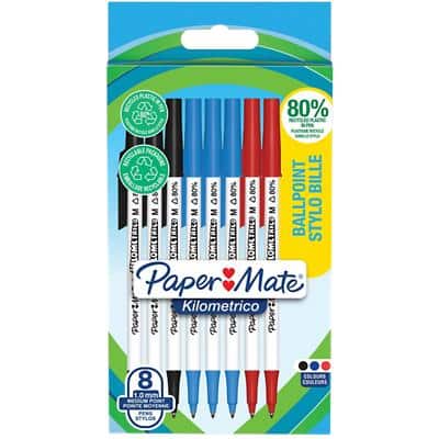 Paper:Mate Kugelschreiber Kilometrico, sortiert, 8er Blister (EAN: 3026981876806)