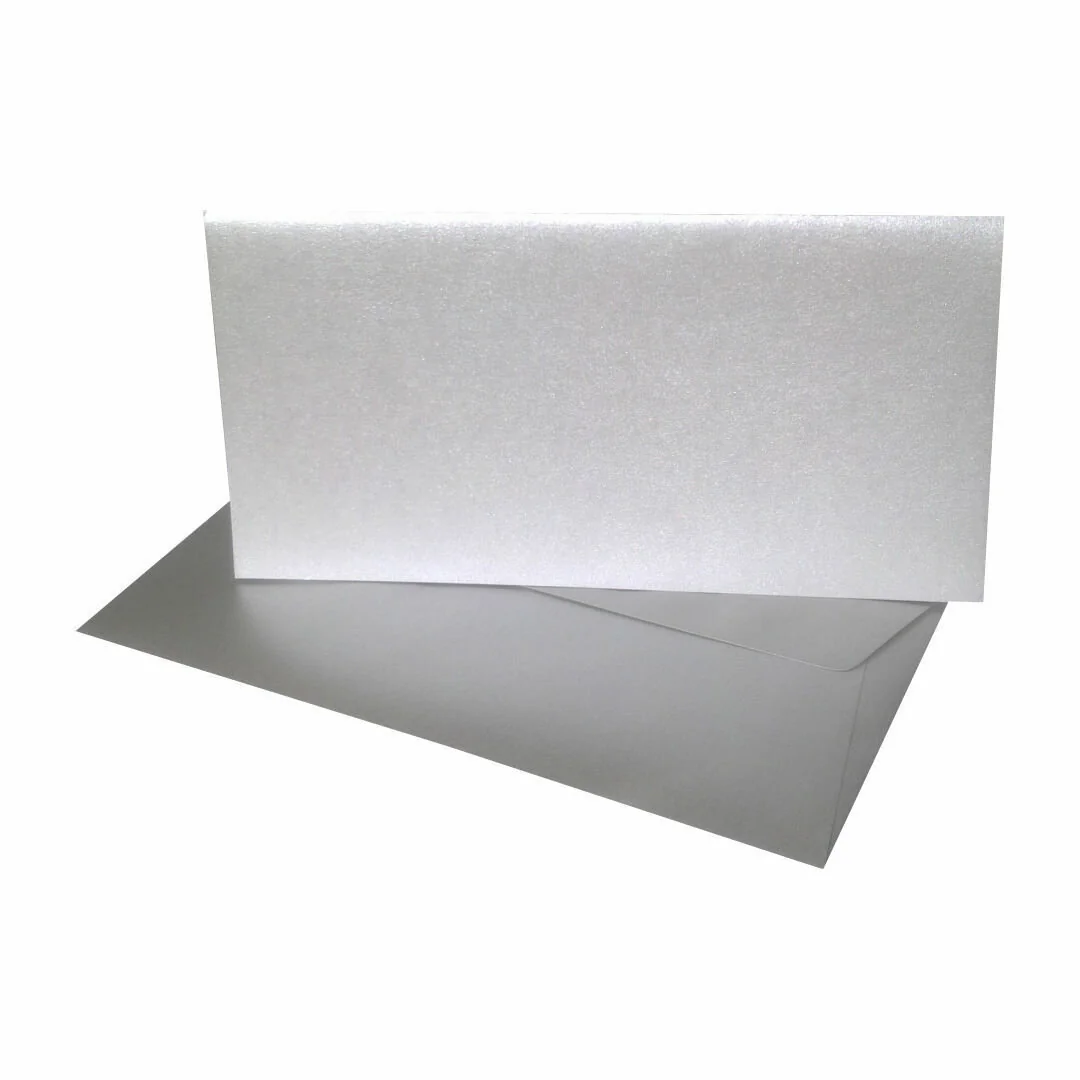 Pollen by Clairefontaine Doppelkarte DL, silber (EAN: 3329680225891)