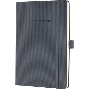 sigel Notizbuch Conceptum, DIN A5, kariert, grau (EAN: 4004360831669)
