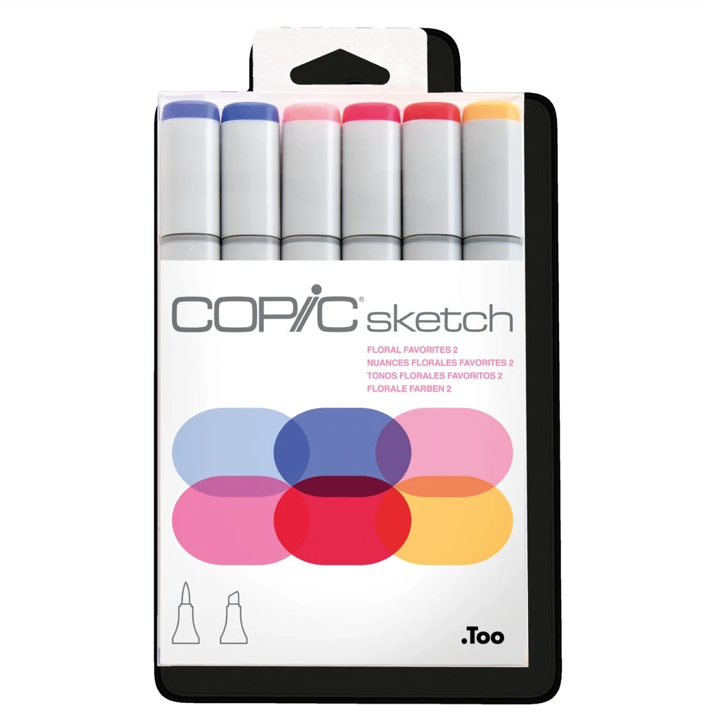COPIC Marker sketch, 6er Set "Floral Favorite 2" (EAN: 4511338052778)