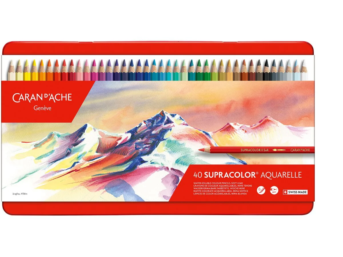 CARAN D'ACHE Buntstifte SUPRACOLOR, 40er Metalletui (EAN: 7610186034404)