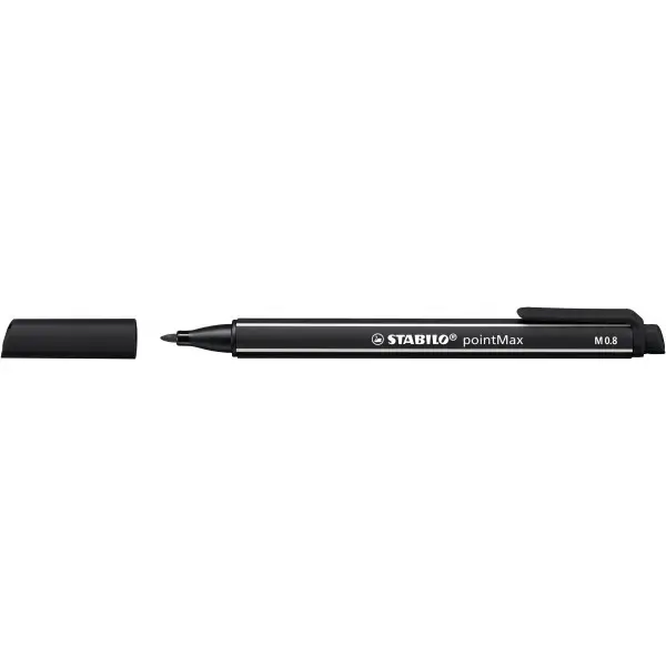 STABILO Fasermaler pointMax, schwarz (EAN: 4006381503419)