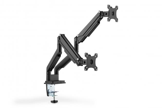 DIGITUS Universal Dual Monitorhalter, mit Klemmbefestigung (EAN: 4016032465126)