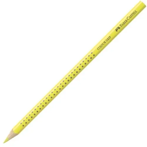 FABER-CASTELL Dreikant-Buntstift Colour GRIP, zitronengelb (EAN: 4005401124047)
