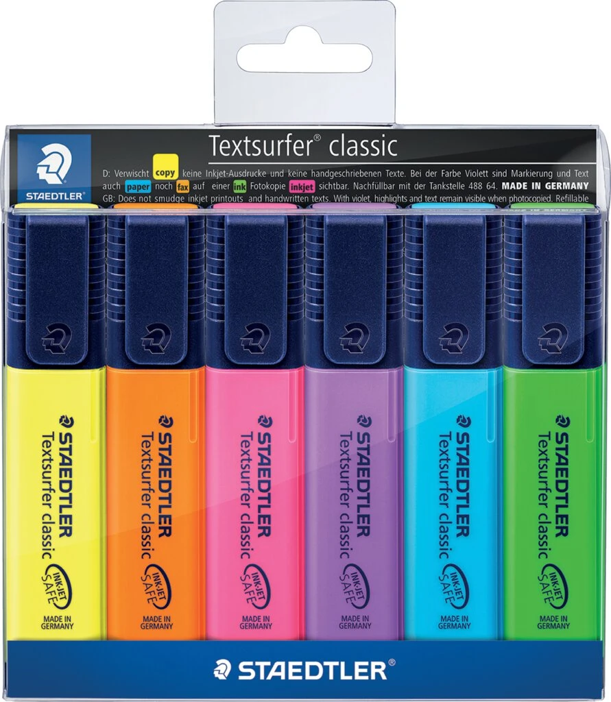 STAEDTLER Textmarker "Textsurfer classic", 6er Etui (EAN: 4007817321041)