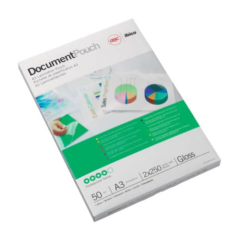 GBC Laminierfolientasche, DIN A3, glänzend, 500 mic (EAN: 0033816030923)