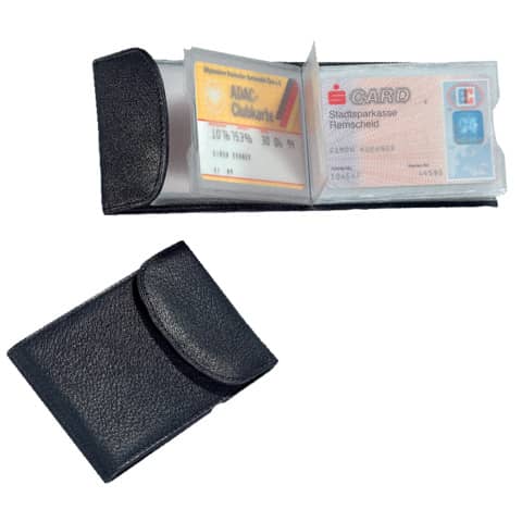 Alassio Kredit- und Visitenkartenetui, Leder, schwarz (EAN: 4021068420025)