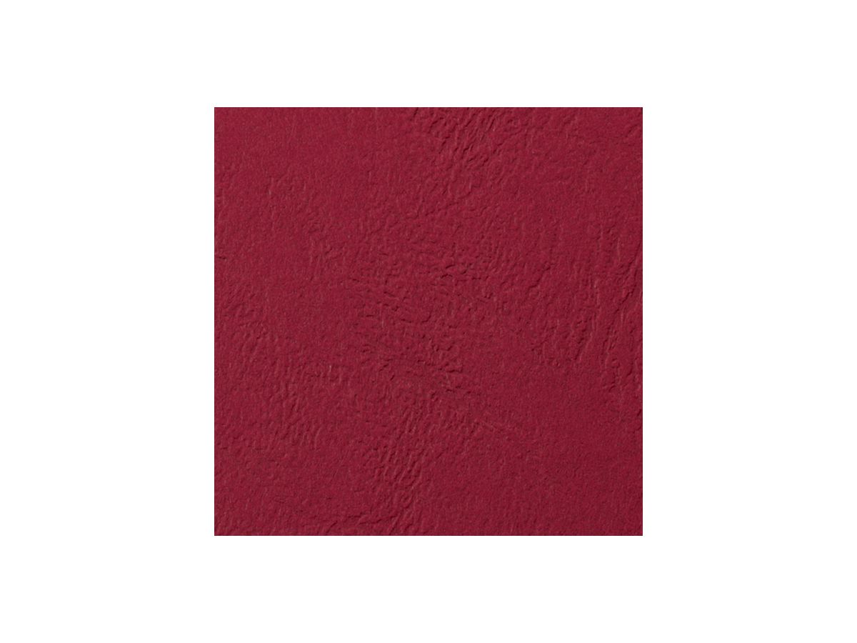 GBC Einbanddeckel LeatherGrain, DIN A4, 250 g/qm, dunkelrot (EAN: 8019152803331)