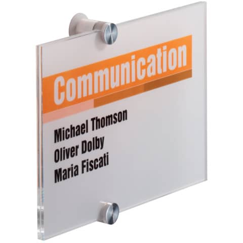 DURABLE Türschild CRYSTAL SIGN, (B)210 x (H)148 mm (EAN: 4005546403595)
