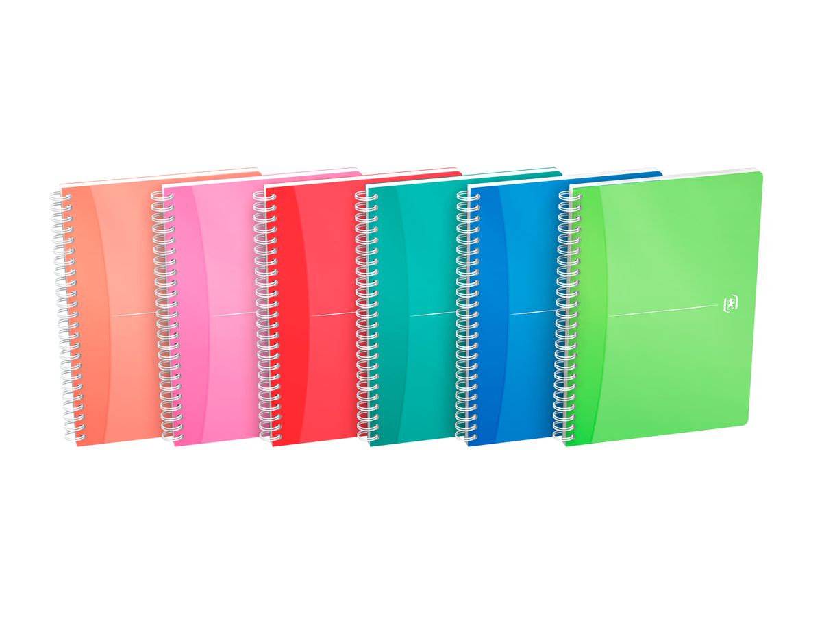 Oxford Spiralbuch "My Colours", DIN A5, liniert, 90 Blatt (EAN: 3020120029351)