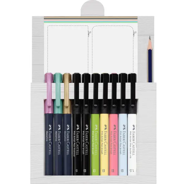 FABER-CASTELL Tuschestift PITT artist pen, 12er Kreativset (EAN: 4005402671038)