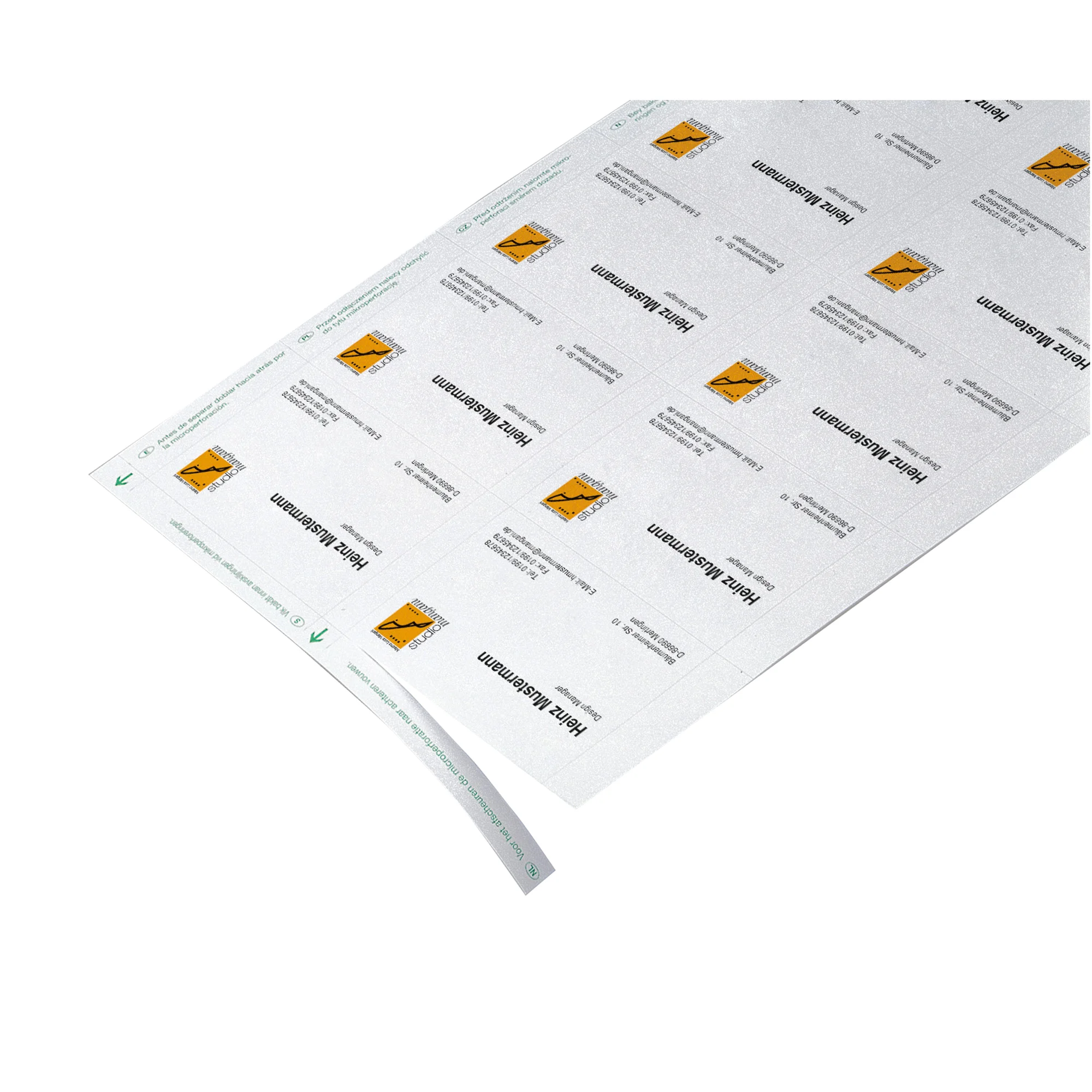 sigel Visitenkarten, 85 x 55 mm, 200 g/qm, hochweiß (EAN: 4004360924248)