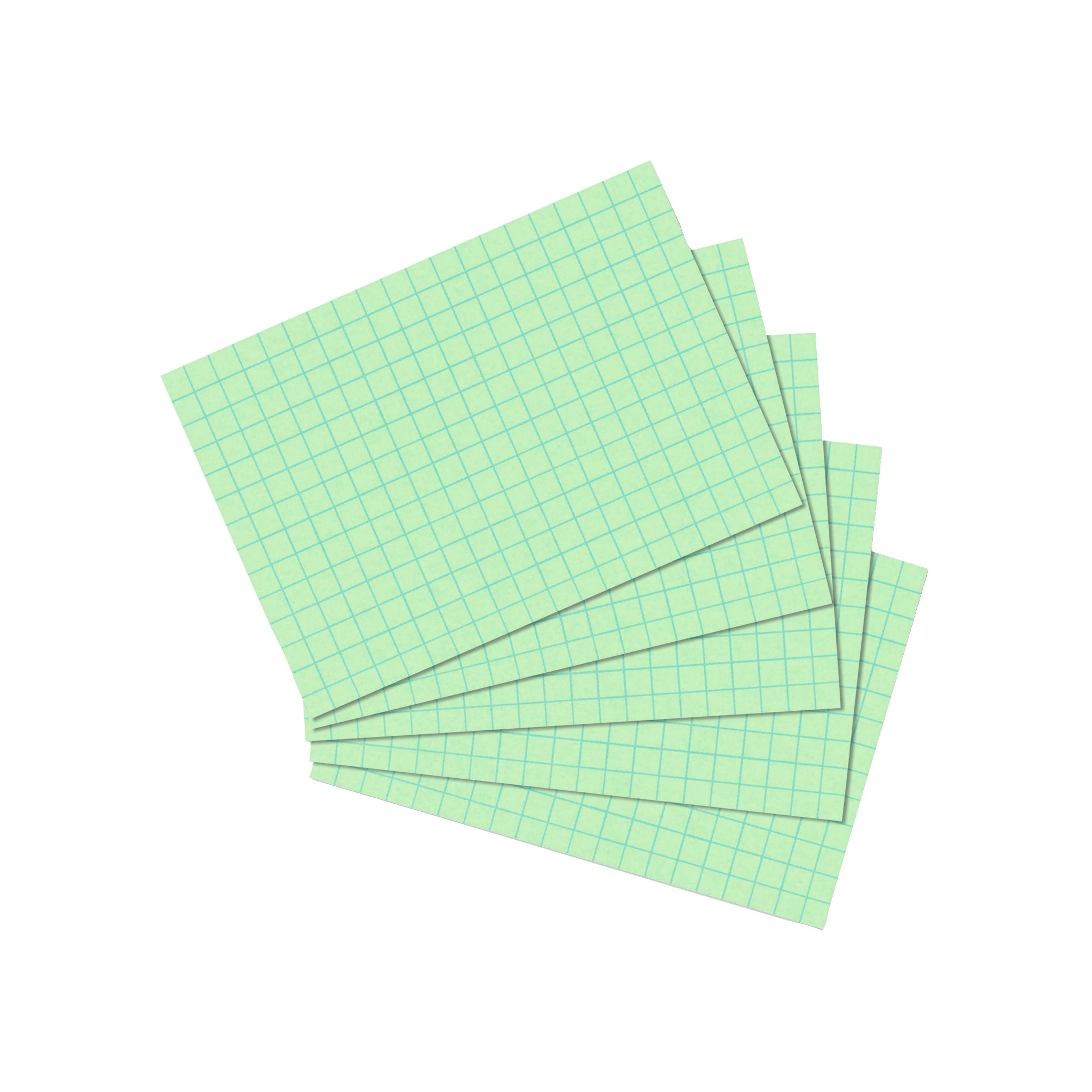 herlitz Karteikarten, DIN A7, kariert, grün (EAN: 4008110338583)