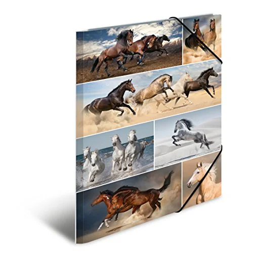 HERMA Eckspannermappe "Pferde", aus Karton, DIN A3 (EAN: 4008705192170)