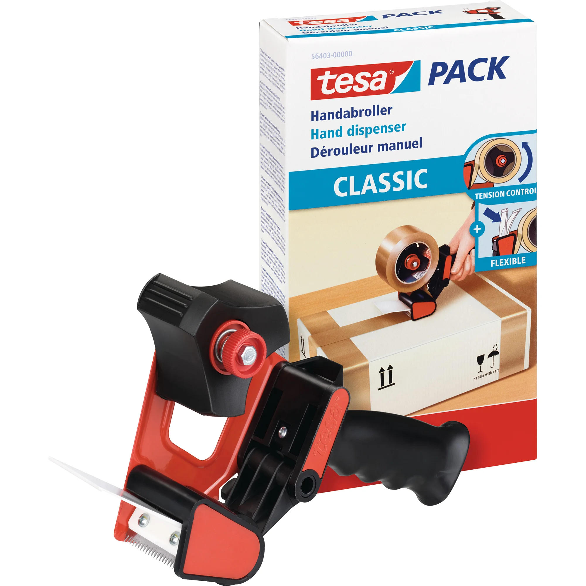 tesapack Handabroller Classic für Verpackungsklebeband (EAN: 4042448914019)