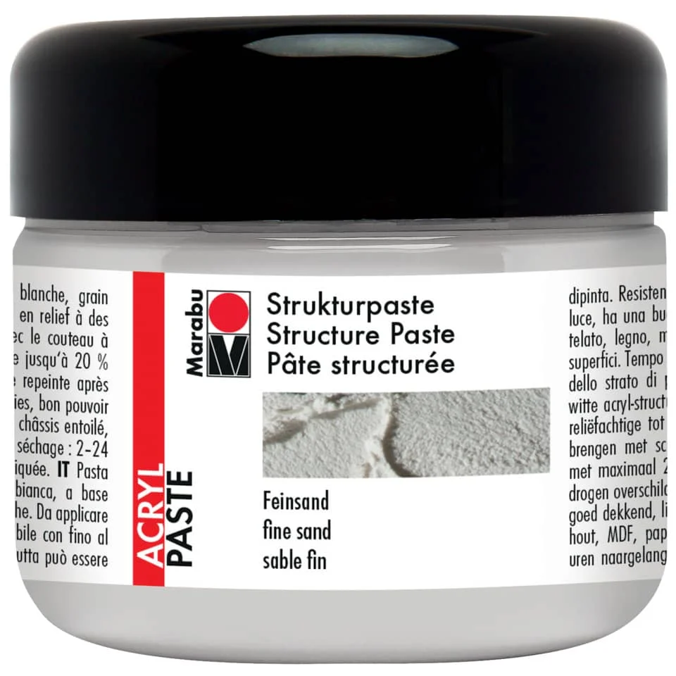 Marabu Acryl-Strukturpaste, 225 ml, feinsand (EAN: 4007751654885)